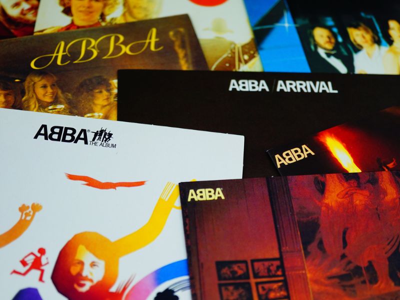 Alben der Band Abba im Museum