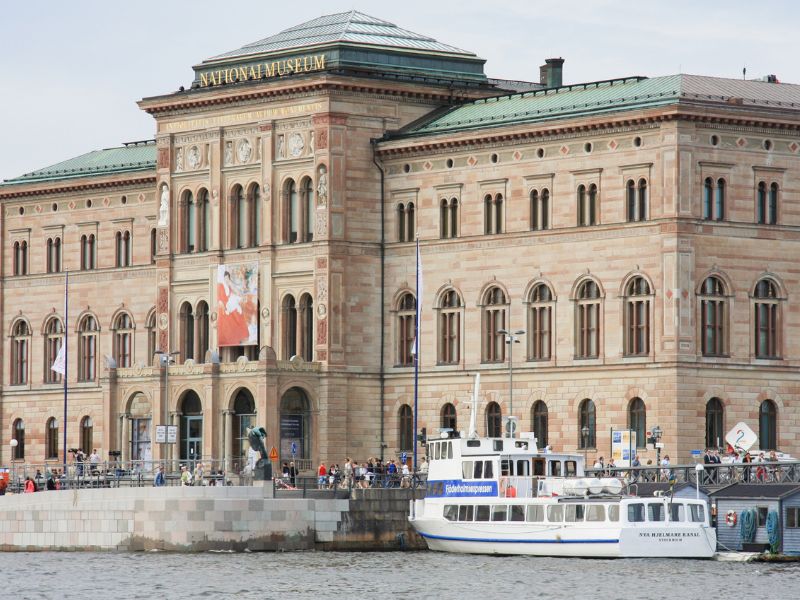Blick auf das schwedische Nationalmuseum