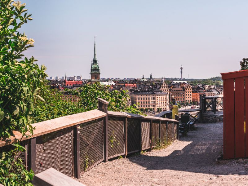 Panoramaweg Monteliusvägen in Stockholm