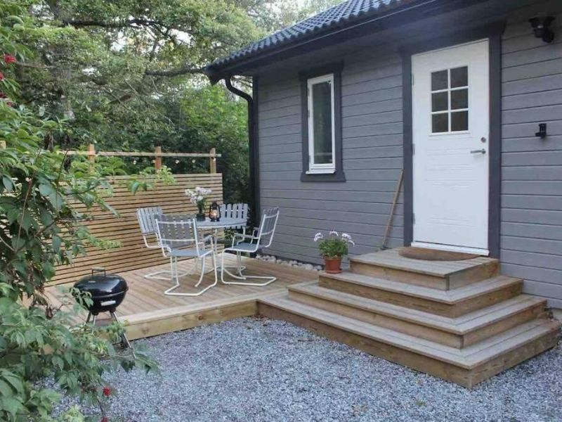 Cottage perfect for short time rent Ferienhaus mit Terrasse
