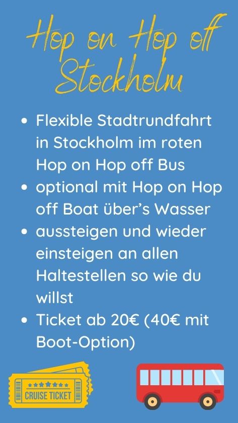 Hop on Hop off Stockholm Grafik