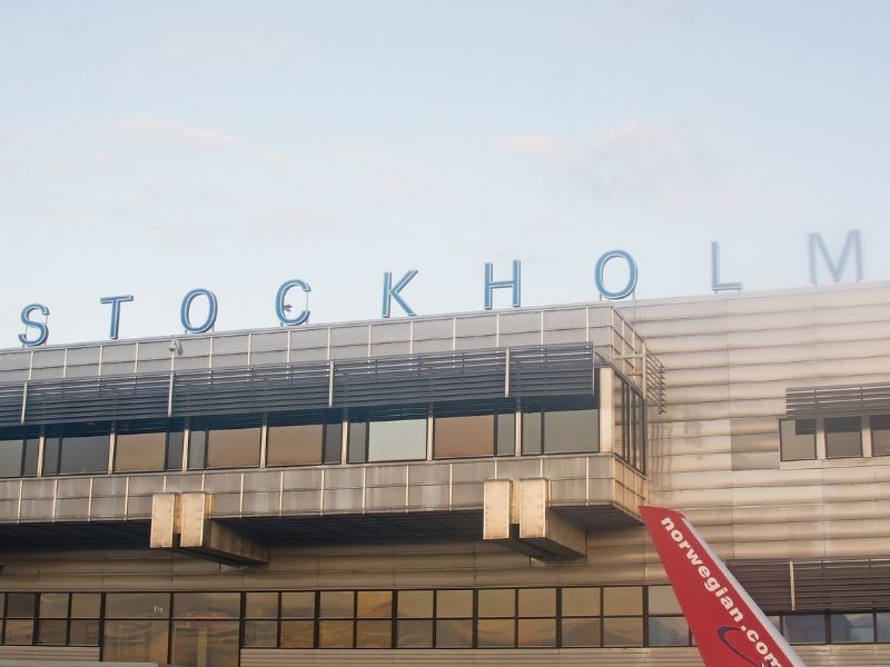 Airport in Stockholm Schweden