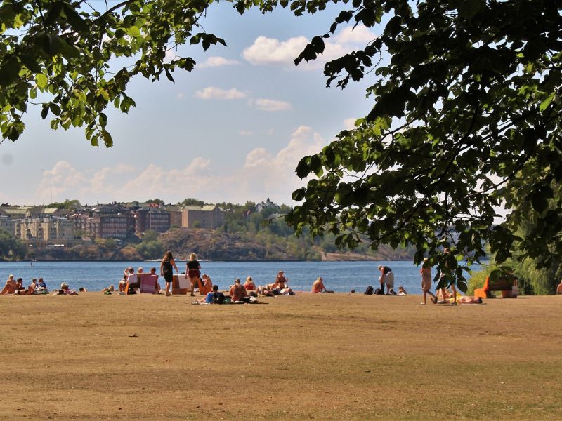 Smedsuddsbadet an den Kungsholmen in Stockholm ist ein Badespot im Sommer