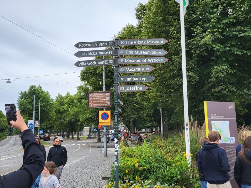 Wegweiser zu Stockholmer Sehenswürdigkeiten und Museen